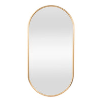 Specchio da Parete Picciano Ovale 40 x 80 cm color Oro [en.casa]