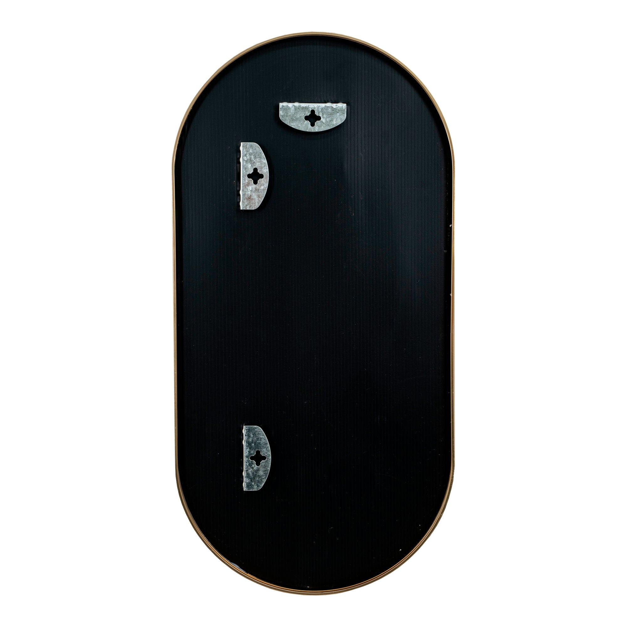 Specchio da Parete Picciano Ovale 40 x 80 cm color Oro [en.casa]