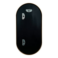 Specchio da Parete Picciano Ovale 40 x 80 cm color Oro [en.casa]