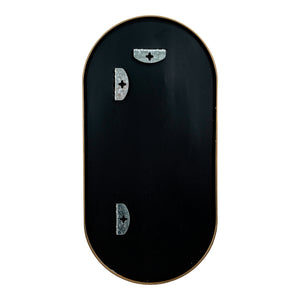 Specchio da Parete Picciano Ovale 40 x 80 cm color Oro [en.casa]