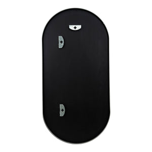 Specchio da Parete Picciano Ovale 40 x 80 cm Champagne Argento [en.casa]