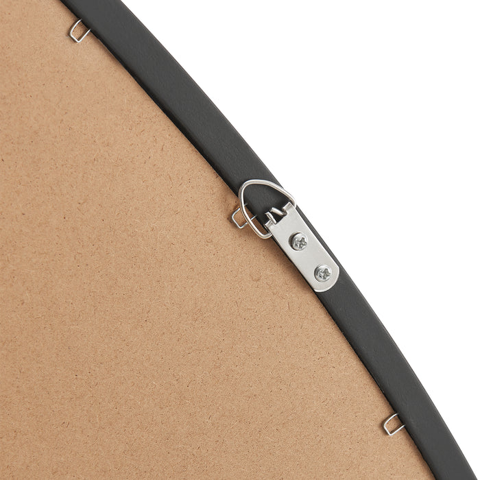 Specchio da Parete Filiano 80 x 58 cm Cornice Irregolare - Nero [en.casa]