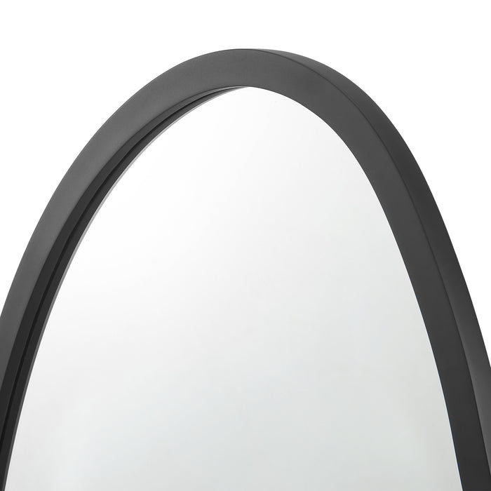 Specchio da Parete Filiano 80 x 58 cm Cornice Irregolare - Nero [en.casa]