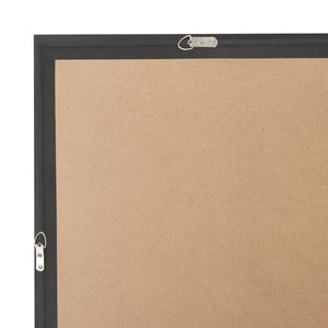 Specchio da Parete Cupello 90 x 60 cm Rettangolare - Nero opaco [en.casa]