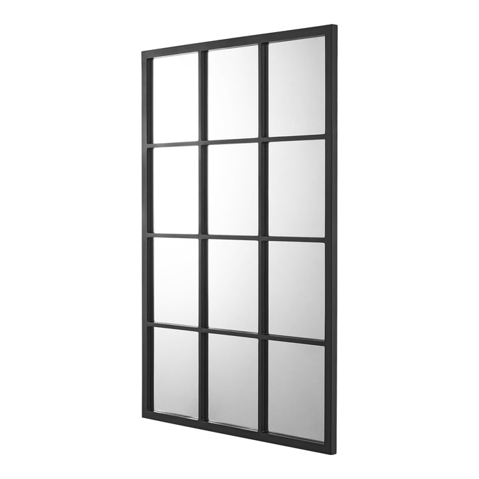 Specchio da Parete Cupello 90 x 60 cm Rettangolare - Nero opaco [en.casa]