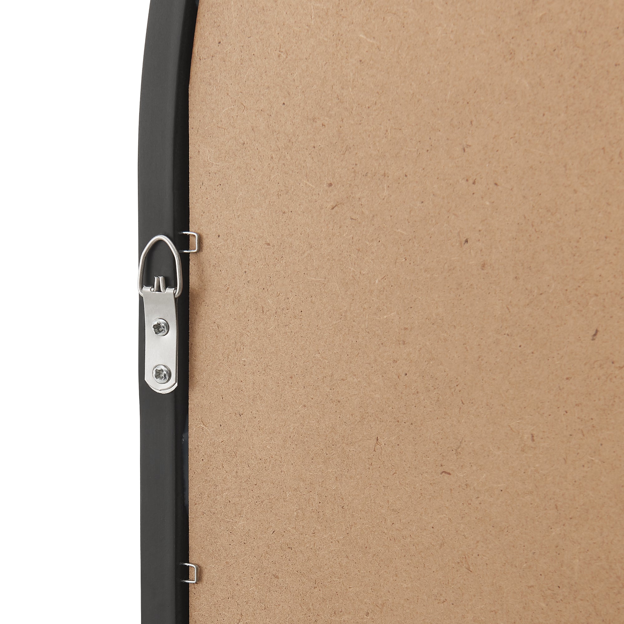 Specchio da Parete Villalago Forma Arcuata 80 x 60 cm Nero [en.casa]