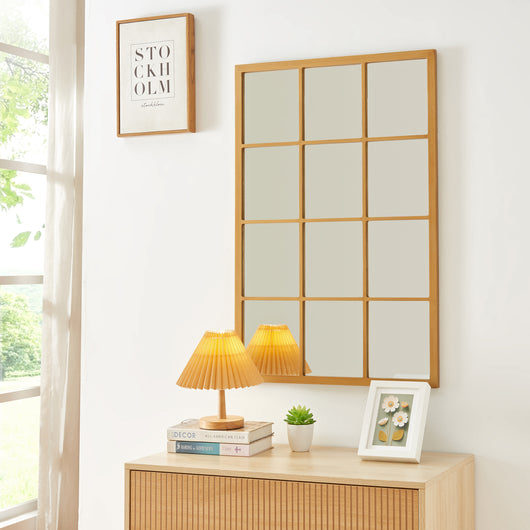 Specchio da Parete Cupello 90 x 60 cm Rettangolare - color Oro [en.casa]