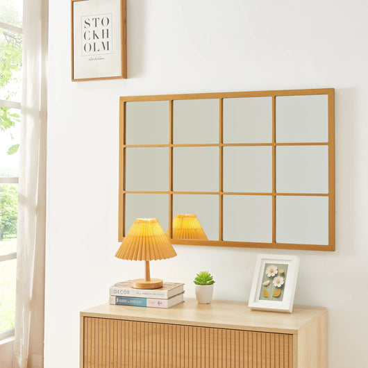 Specchio da Parete Cupello 90 x 60 cm Rettangolare - color Oro [en.casa]