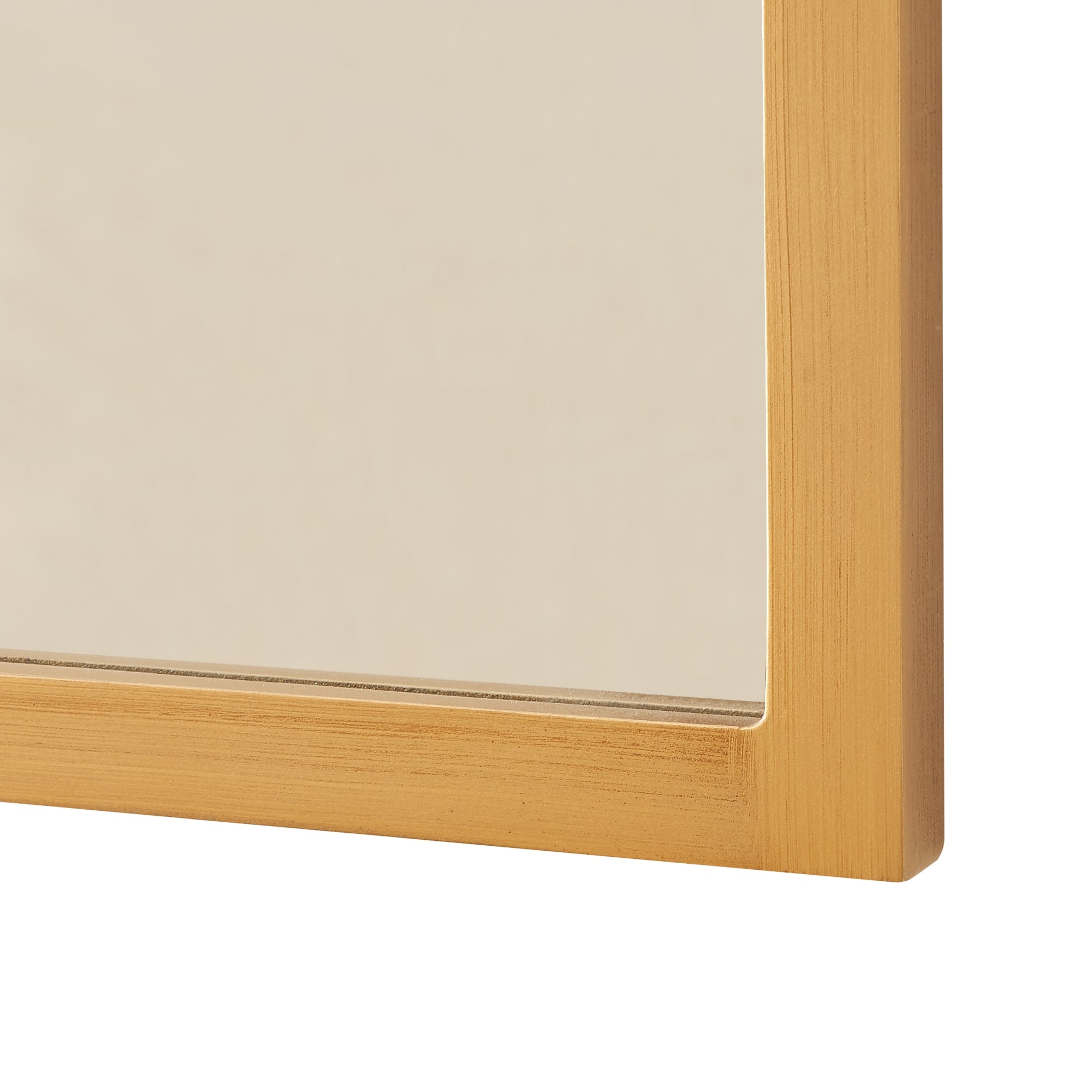 Specchio da Parete Villalago Forma Arcuata 80 x 60 cm color Oro [en.casa]
