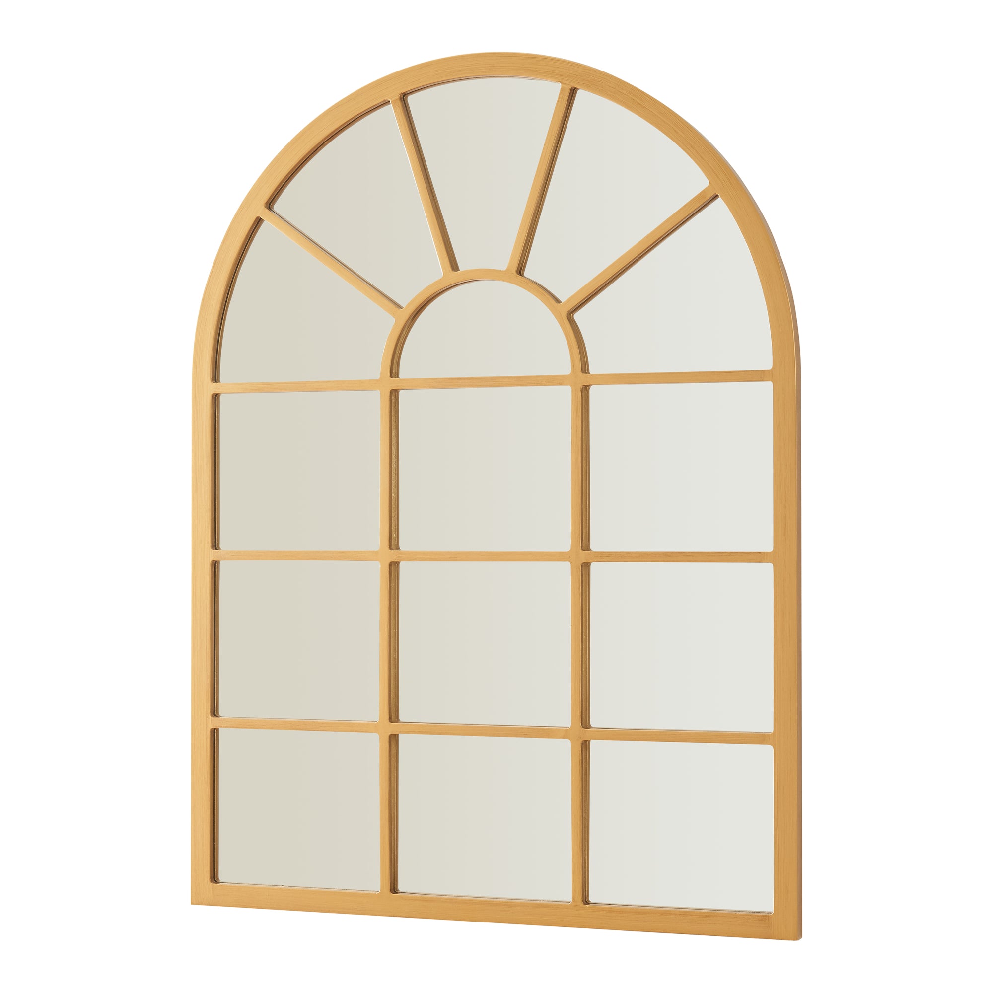 Specchio da Parete Villalago Forma Arcuata 80 x 60 cm color Oro [en.casa]