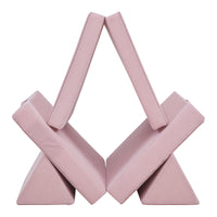 Divano Componibile per Bambini Norhulta Set Modulare Imbottito 120x66x46 cm Velluto a Coste Rosa [en.casa]