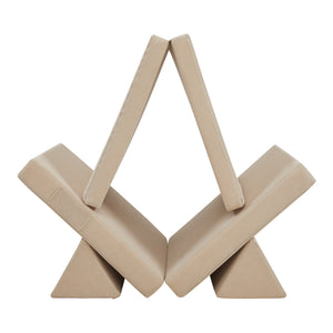 Divano Componibile per Bambini Norhulta Set Modulare Imbottito 150x66x46 cm Velluto a Coste Beige [en.casa]