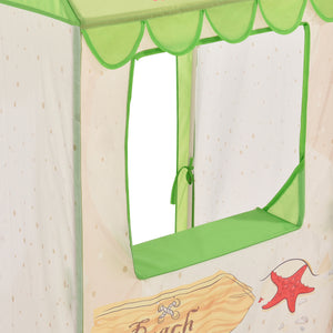 [casa.pro] Tenda da gioco per bambini - Motivo stand spiaggia - 120 x 65 x 45 cm
