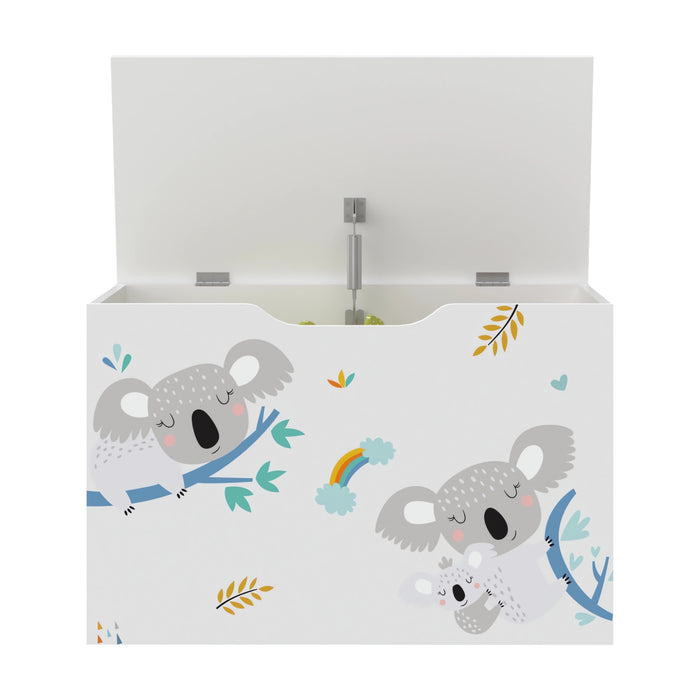Baule 'Oleiros' per Giocattoli Cassapanca per Cameretta - Decorazione Koala [en.casa]