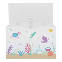 Cassapanca per bambini 40 x 60 x 30 cm MDF bianco 03_0009283