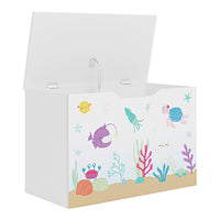 Cassapanca per bambini 40 x 60 x 30 cm MDF bianco 03_0009283