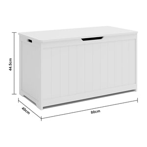 Baule portagiochi 80 x 40 x 45 cm bianco 03_0009285