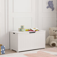 Baule Podek per Giocattoli Cassapanca per Soggiorno Corridoio - Bianco [en.casa]