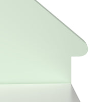 Baule Portagiochi Vipsali per Cameretta Design Casetta 56x60x33 cm Verde / Bianco [en.casa]