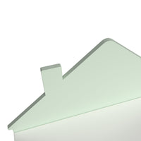 Baule Portagiochi Vipsali per Cameretta Design Casetta 56x60x33 cm Verde / Bianco [en.casa]