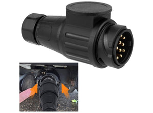 Spina Elettrica 13 Poli 12V Adatta per Rimorchio Autocarro RV Barca Caravan Connettori