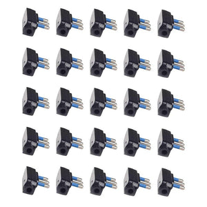 Spina Elettrica Salvaspazio Laterale 2P+T 16A 25V Max 1500W Nero