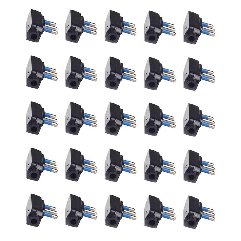 Spina Elettrica Salvaspazio Laterale 2P+T 16A 25V Max 1500W Nero