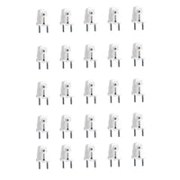 Spina Elettrica Schuko 16A Standard Tedesca Salvaspazio con Uscita Cavo Dritto Bianco