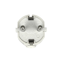 Spina Schuko 16A 250V 3500W 2P+T Uscita Cavo Laterale Multistandard Tedesco Italiano Bianco