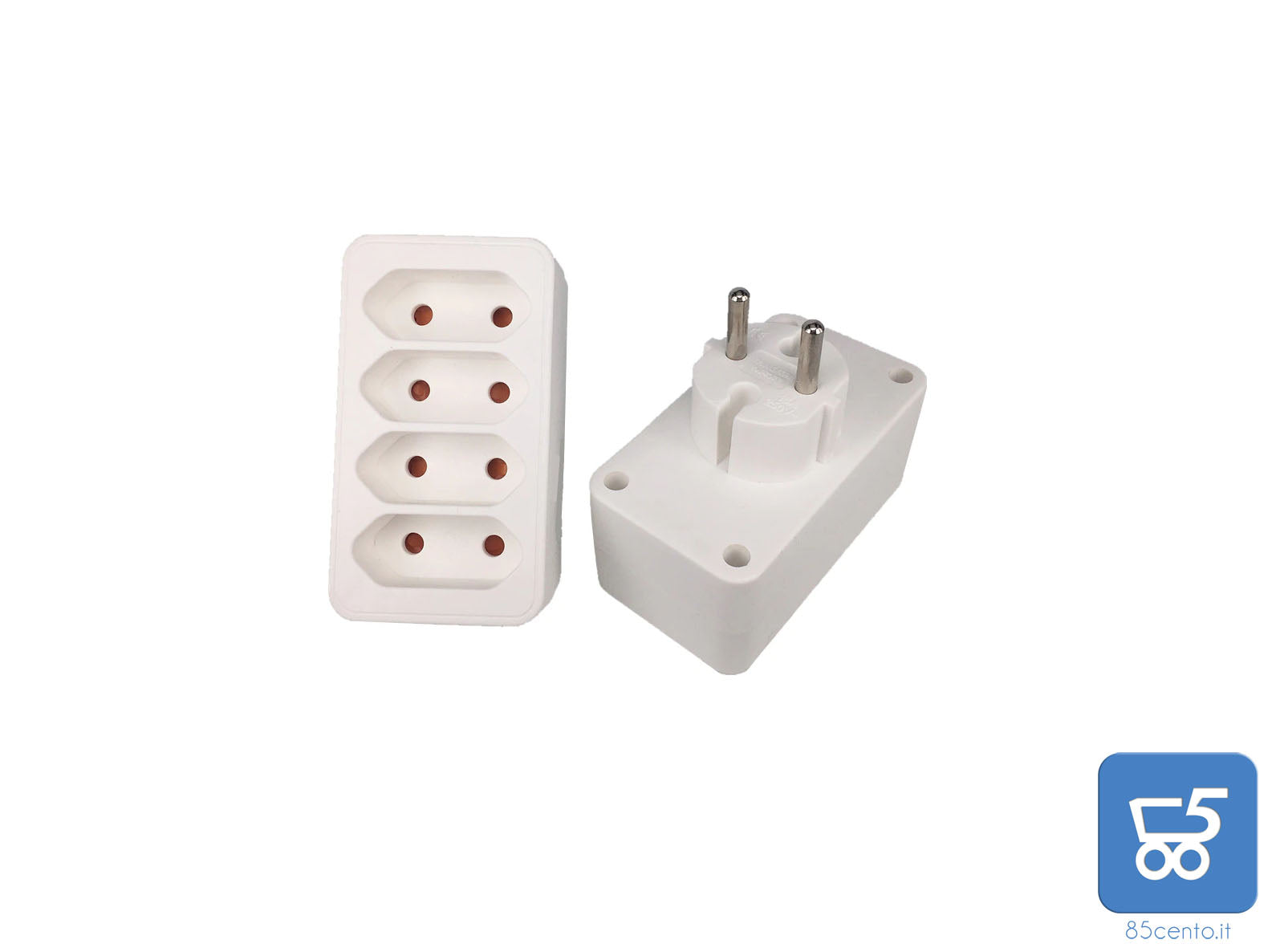 Spina di conversione di tipo europeo da presa schuko a 4 bipasso adattatore di alimentazione Standard UE da 1 a 4 vie 16A