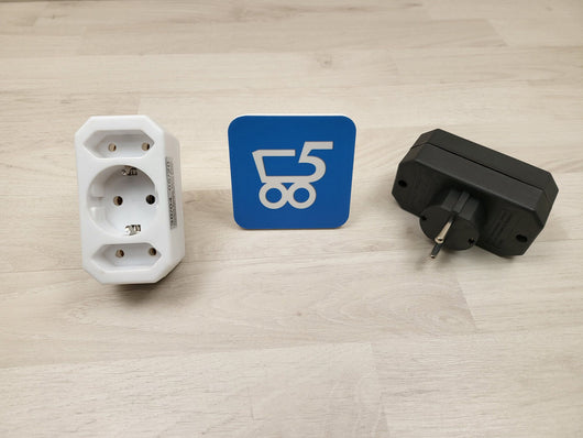 Spina di conversione di tipo europeo presa adattatore di alimentazione Standard 2 UE 1 Schuko Bianco o Nera