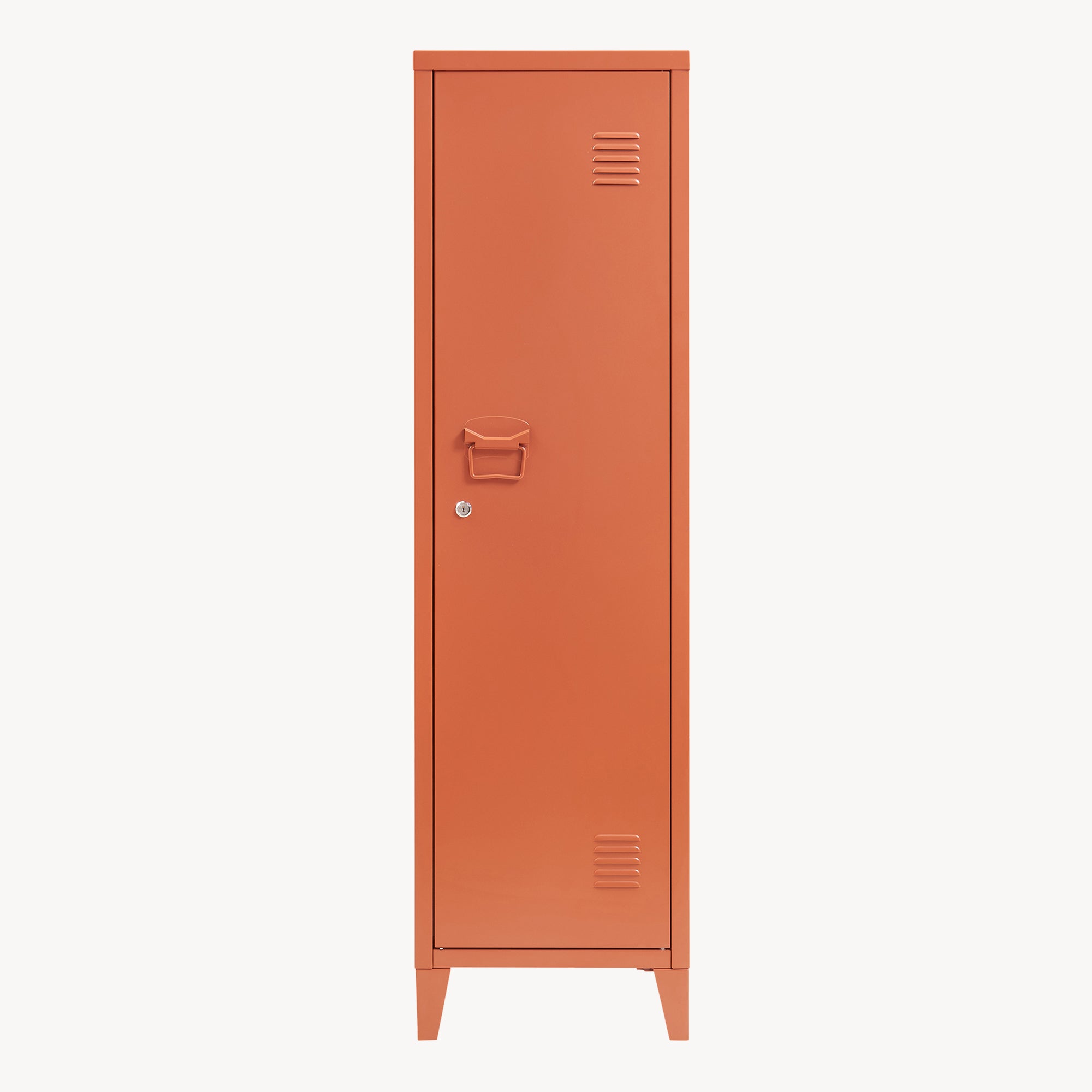 Armadio da Ufficio Kurikka Acciaio Rosso Mattone [en.casa]