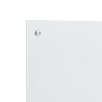 Paraschizzi in Vetro Temperato 90 x 50 cm Bianco, opaco [neu.haus]