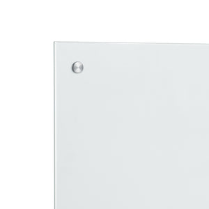 Paraschizzi in Vetro Temperato 90 x 50 cm Bianco, opaco [neu.haus]