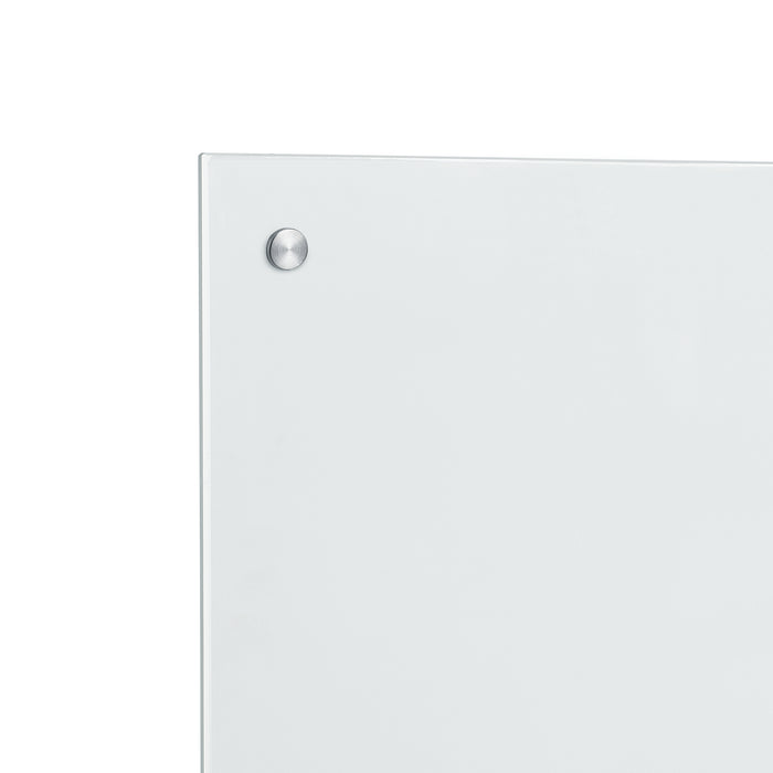 Paraschizzi in Vetro Temperato 70 x 50 cm Bianco, opaco [neu.haus]