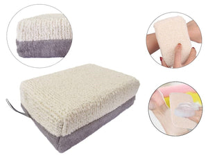 Spugna esfoliante da bagno doccia corpo 150x100x40cm fibra di bambù Art. 79641