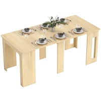 Tavolo da Pranzo Pieghevole e Allungabile in Truciolato, 60-180x85x75 cm, Legno Naturale