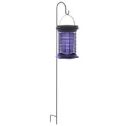 Lampada anti insetti, lanterna da giardino appesa, solare e ricaricabile tramite USB-C - efficace su superfici di 50m² nero