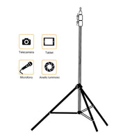 Staffa Triangolare Regolabile Max 210 cm, Supporto per Luce Anello e Ecc