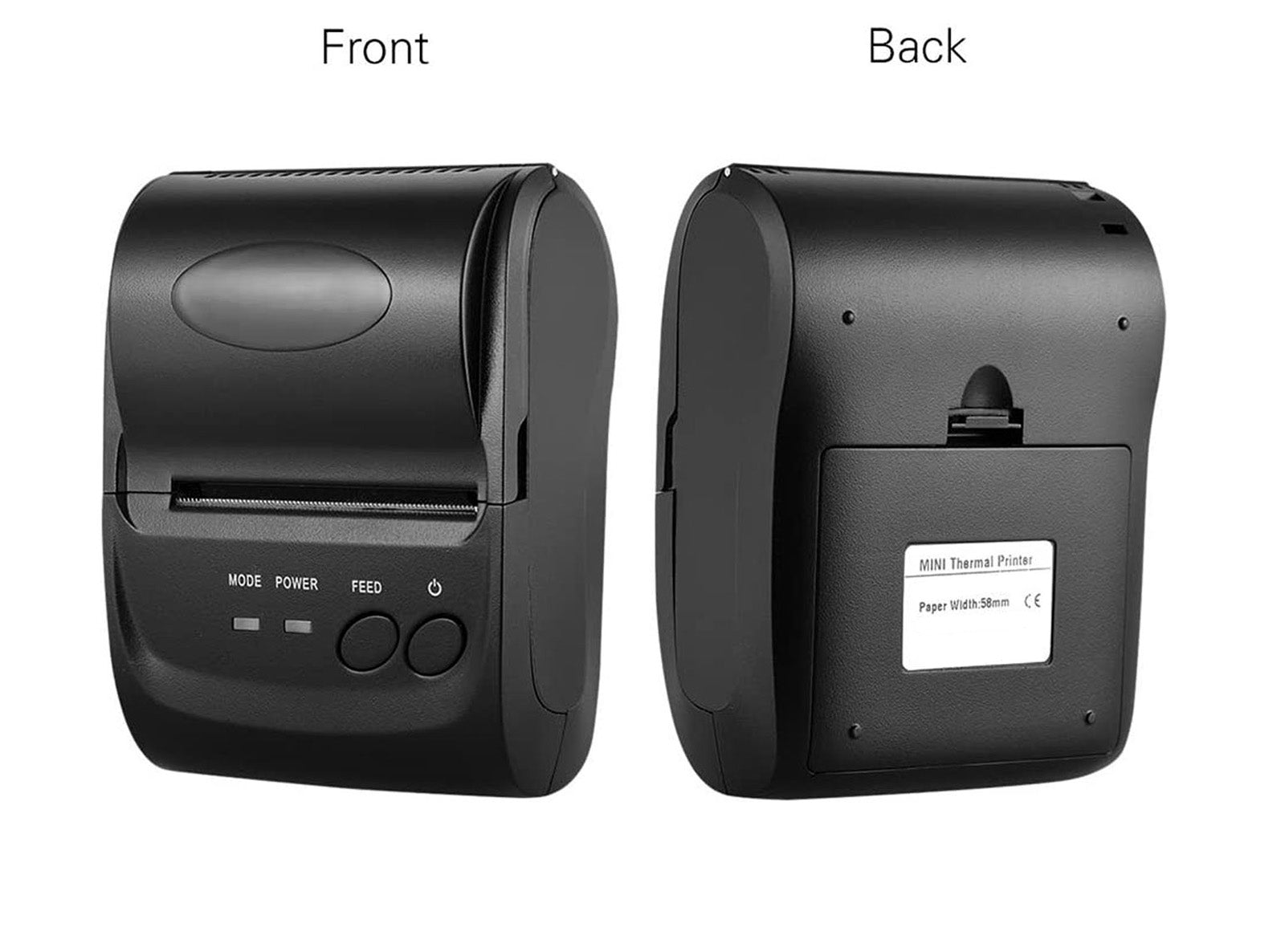 Stampante Termica Portatile Bisofice POS-5802LN 58 mm Bluetooth/USB per Ricevute, Scontrini & Ticket – Batteria 1500 mAh, ESC/POS, 203 dpi