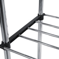 Stand appendiabiti da terra attaccapanni abiti 155 x 80 x 42mm doppio 69063