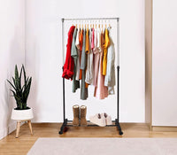 Stand appendiabiti da terra attaccapanni abiti 155 x 80 x 42mm singolo .69064