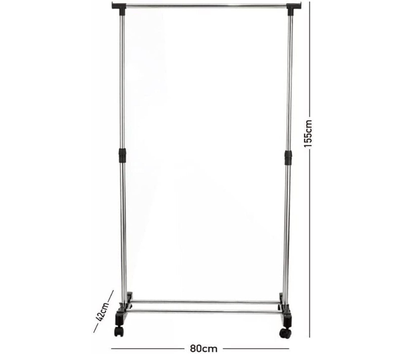 Stand appendiabiti da terra attaccapanni abiti 155 x 80 x 42mm singolo .69064