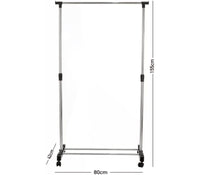 Stand appendiabiti da terra attaccapanni abiti 155 x 80 x 42mm singolo .69064