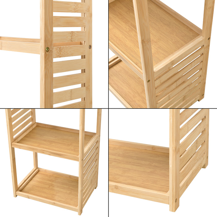 Scaffale in bambù 'Forssa' Mobile da Stoccaggio per Cucina / Bagno [en.casa]