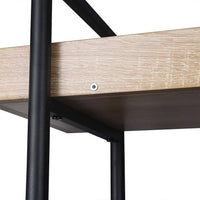 Scaffale freestanding con 5 ripiani 91×25,5×173 cm rovere chiaro 19_0000144