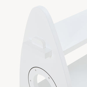 Scaffale Tårnby per Cameretta Libreria Bassa a 3 Ripiani 70x55x25 cm Design Razzo - Bianco [en.casa]