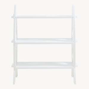 Scaffale Tårnby per Cameretta Libreria Bassa a 3 Ripiani 70x55x25 cm Design Razzo - Bianco [en.casa]