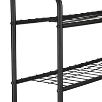 Sovrastruttura 'Nordborg' per Lavatrice Scaffale Salvaspazio - Metallo, Nero [en.casa]