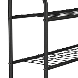 Sovrastruttura 'Nordborg' per Lavatrice Scaffale Salvaspazio - Metallo, Nero [en.casa]